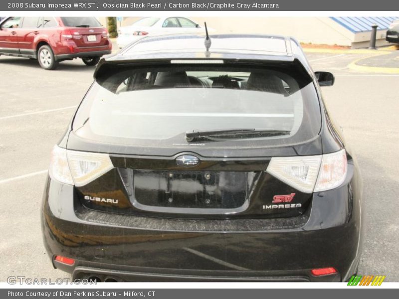 Obsidian Black Pearl / Carbon Black/Graphite Gray Alcantara 2008 Subaru Impreza WRX STi