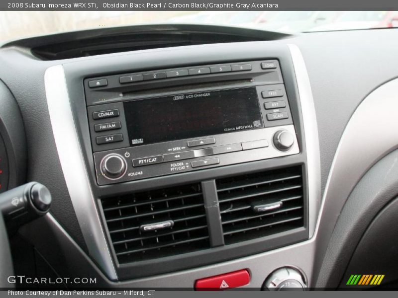 Obsidian Black Pearl / Carbon Black/Graphite Gray Alcantara 2008 Subaru Impreza WRX STi