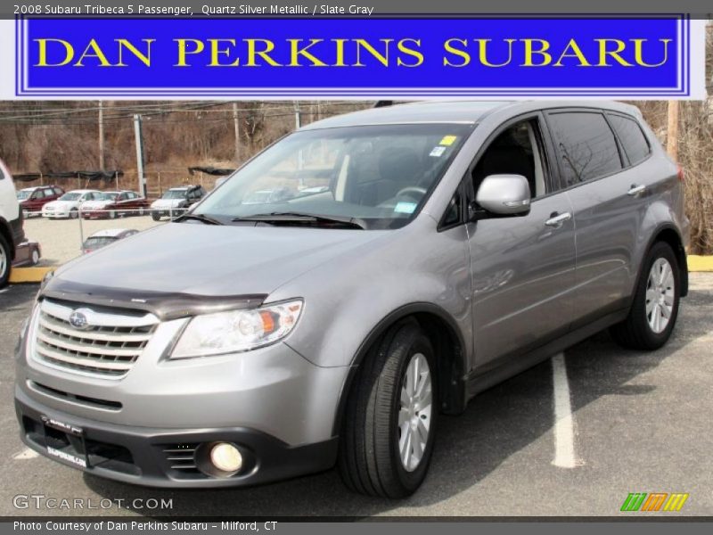 Quartz Silver Metallic / Slate Gray 2008 Subaru Tribeca 5 Passenger