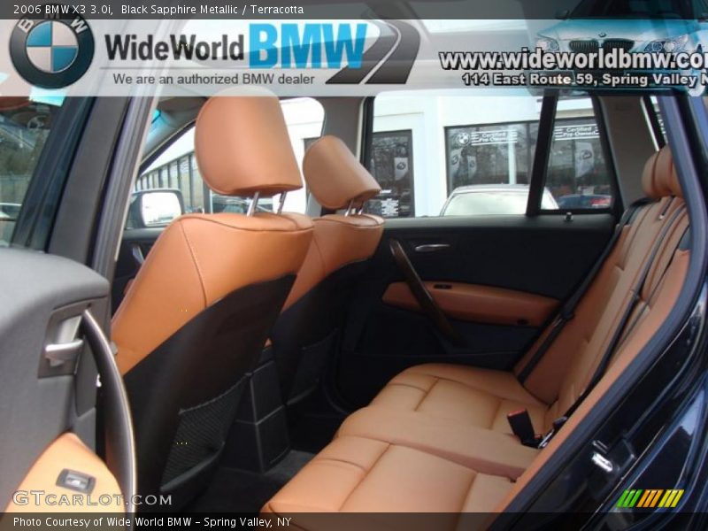 Black Sapphire Metallic / Terracotta 2006 BMW X3 3.0i