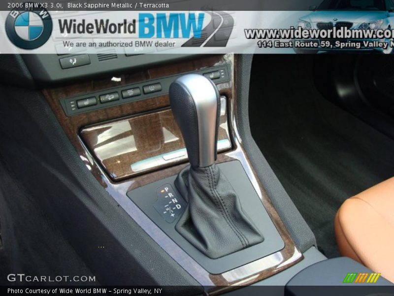 Black Sapphire Metallic / Terracotta 2006 BMW X3 3.0i