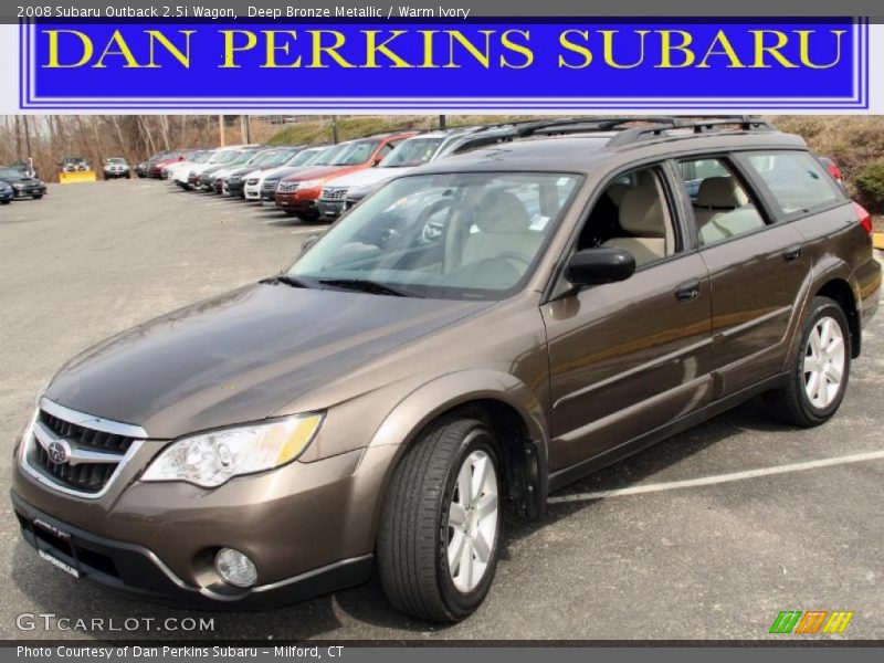 Deep Bronze Metallic / Warm Ivory 2008 Subaru Outback 2.5i Wagon