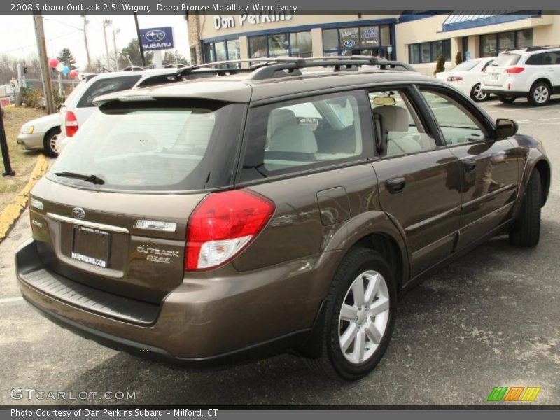 Deep Bronze Metallic / Warm Ivory 2008 Subaru Outback 2.5i Wagon