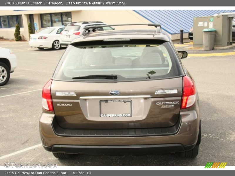 Deep Bronze Metallic / Warm Ivory 2008 Subaru Outback 2.5i Wagon