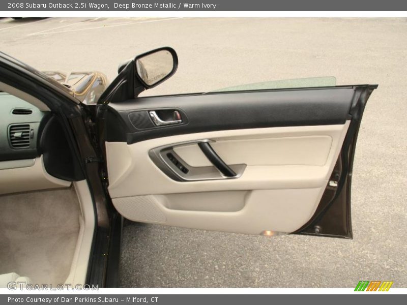Deep Bronze Metallic / Warm Ivory 2008 Subaru Outback 2.5i Wagon