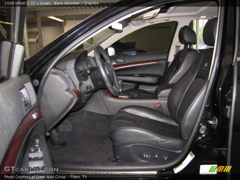 2008 G 35 x Sedan Graphite Interior