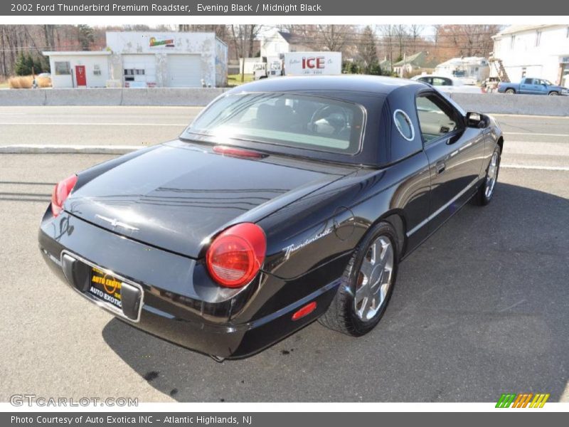 Evening Black / Midnight Black 2002 Ford Thunderbird Premium Roadster