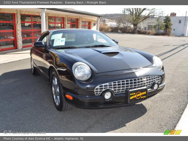 Evening Black / Midnight Black 2002 Ford Thunderbird Premium Roadster