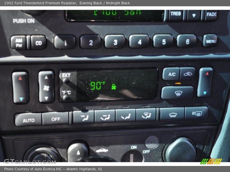 Controls of 2002 Thunderbird Premium Roadster