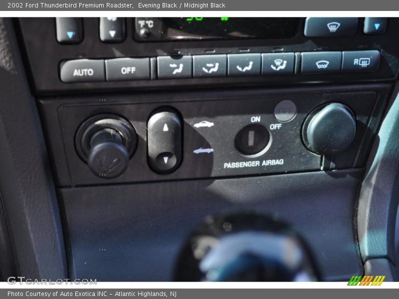 Controls of 2002 Thunderbird Premium Roadster