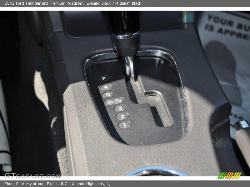  2002 Thunderbird Premium Roadster 5 Speed Automatic Shifter