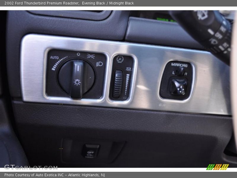 Controls of 2002 Thunderbird Premium Roadster
