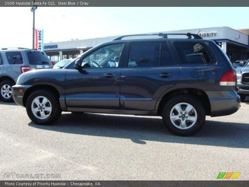 Steel Blue / Gray 2006 Hyundai Santa Fe GLS