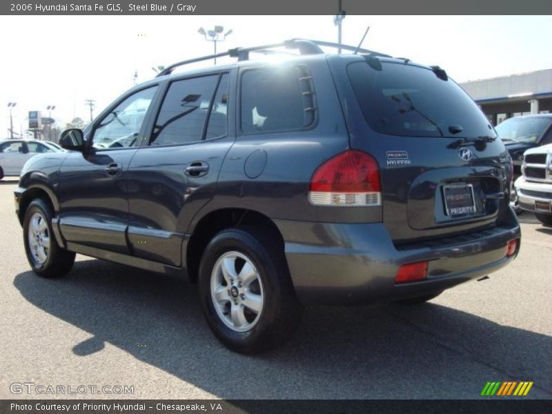 Steel Blue / Gray 2006 Hyundai Santa Fe GLS