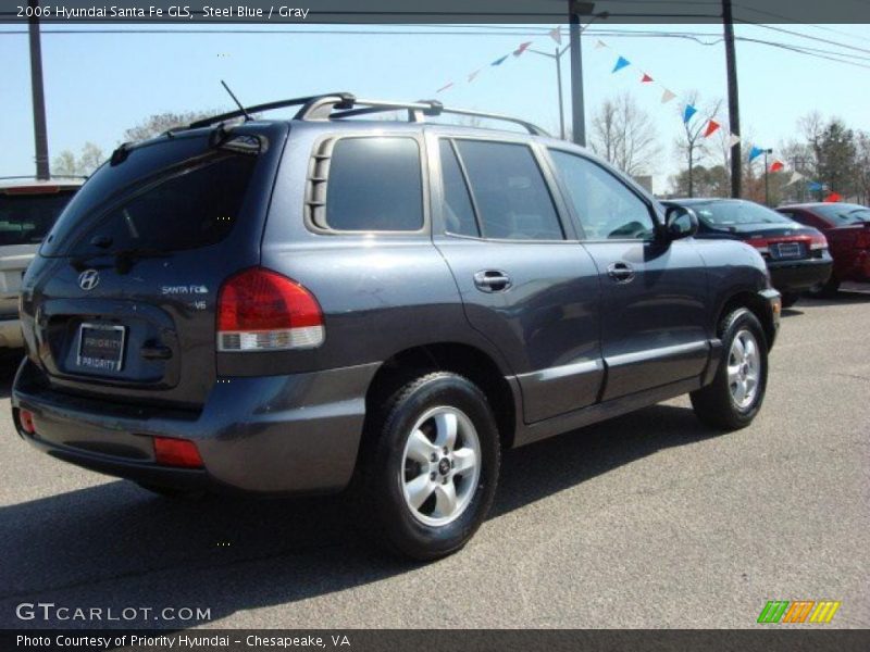 Steel Blue / Gray 2006 Hyundai Santa Fe GLS