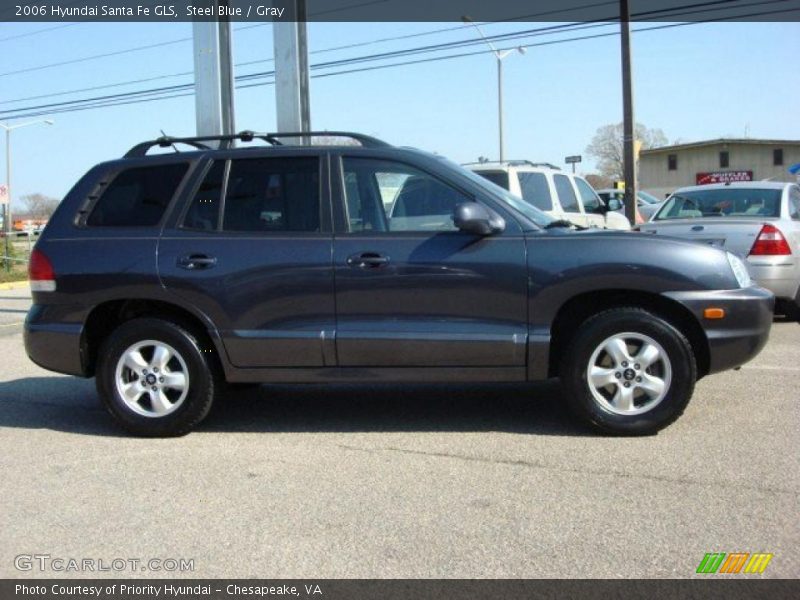 Steel Blue / Gray 2006 Hyundai Santa Fe GLS