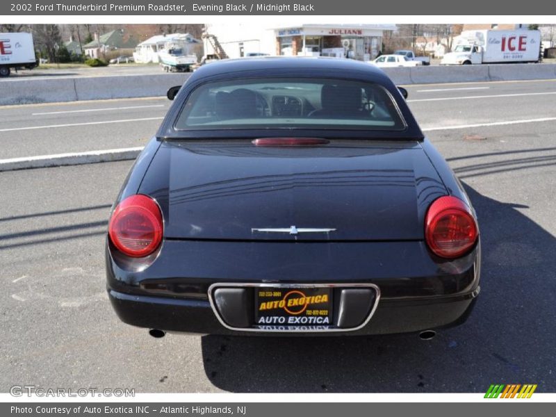 Evening Black / Midnight Black 2002 Ford Thunderbird Premium Roadster