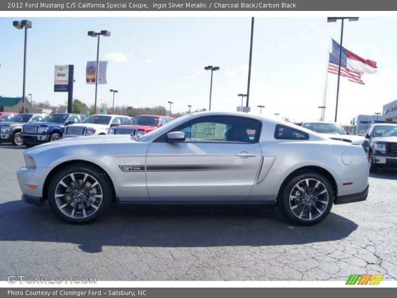 Ingot Silver Metallic / Charcoal Black/Carbon Black 2012 Ford Mustang C/S California Special Coupe