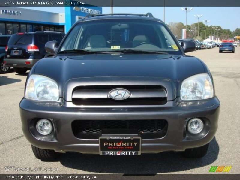 Steel Blue / Gray 2006 Hyundai Santa Fe GLS