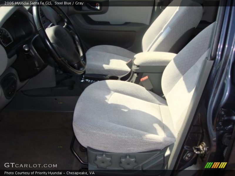Steel Blue / Gray 2006 Hyundai Santa Fe GLS
