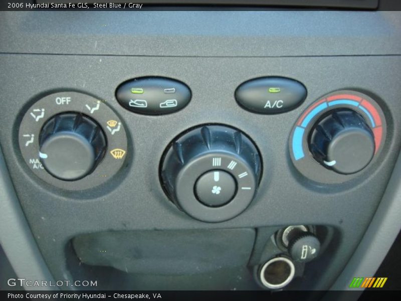 Steel Blue / Gray 2006 Hyundai Santa Fe GLS