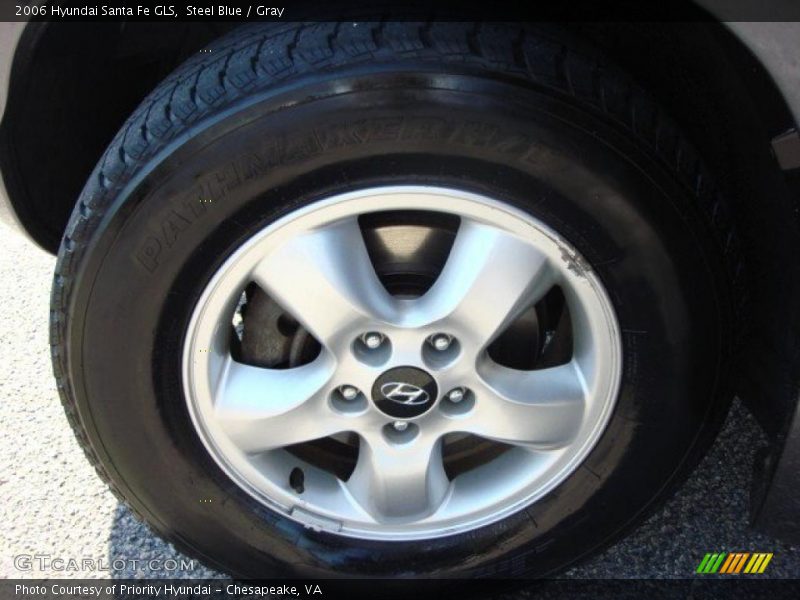 Steel Blue / Gray 2006 Hyundai Santa Fe GLS