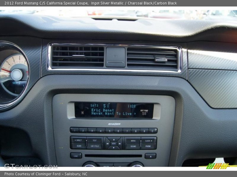 Controls of 2012 Mustang C/S California Special Coupe