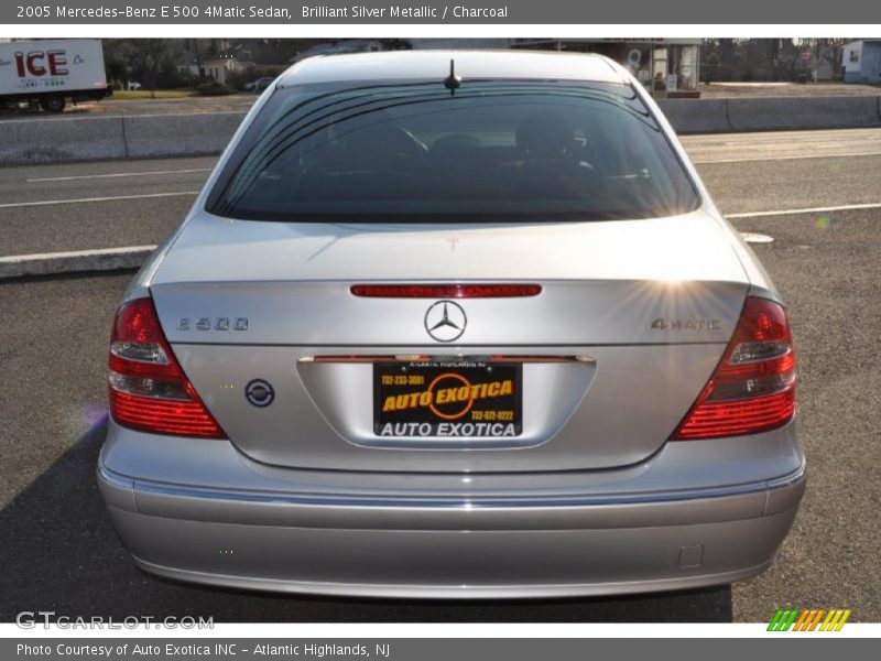 Brilliant Silver Metallic / Charcoal 2005 Mercedes-Benz E 500 4Matic Sedan