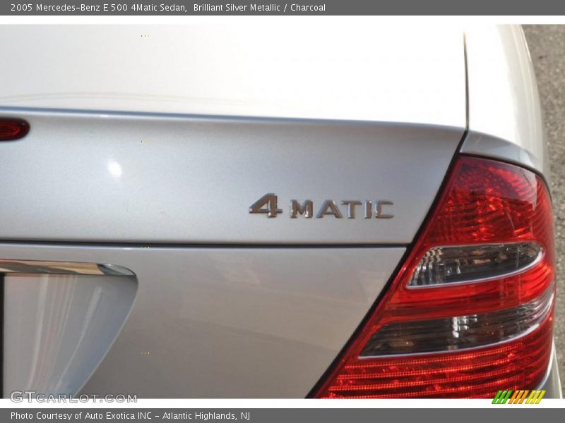 Brilliant Silver Metallic / Charcoal 2005 Mercedes-Benz E 500 4Matic Sedan