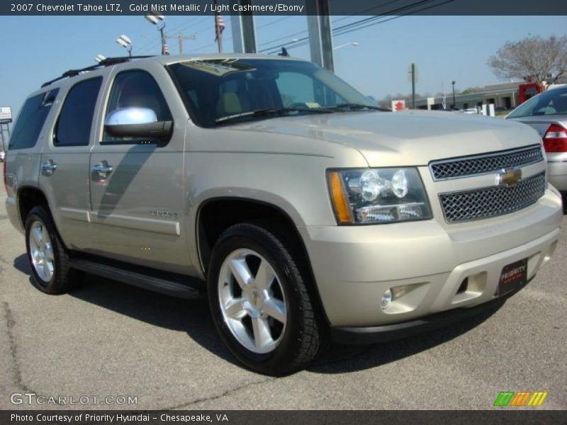 Gold Mist Metallic / Light Cashmere/Ebony 2007 Chevrolet Tahoe LTZ