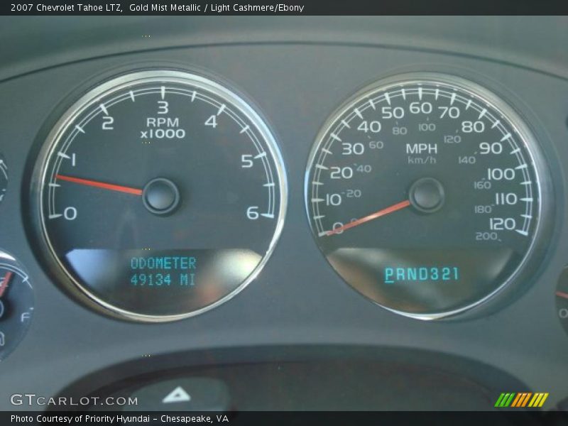 Gold Mist Metallic / Light Cashmere/Ebony 2007 Chevrolet Tahoe LTZ