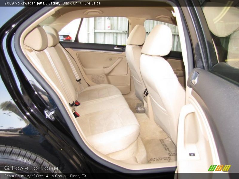 Black Uni / Pure Beige 2009 Volkswagen Jetta S Sedan