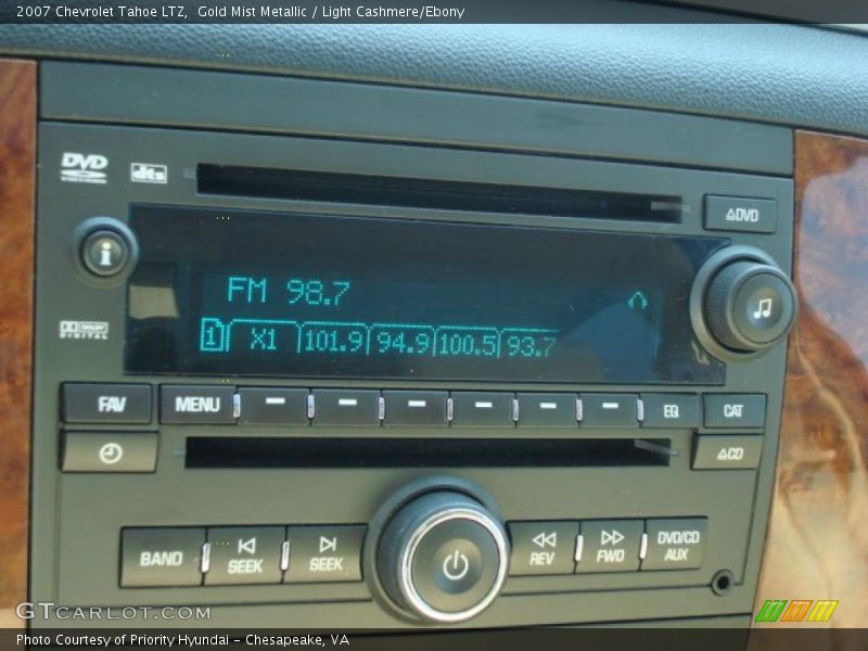 Gold Mist Metallic / Light Cashmere/Ebony 2007 Chevrolet Tahoe LTZ