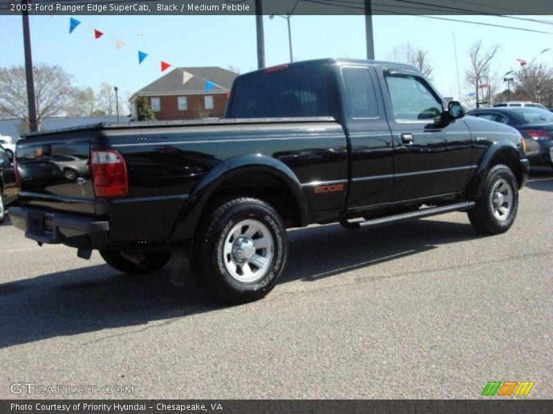Black / Medium Pebble 2003 Ford Ranger Edge SuperCab