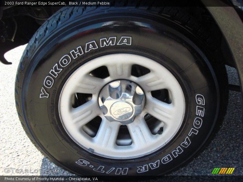 Black / Medium Pebble 2003 Ford Ranger Edge SuperCab