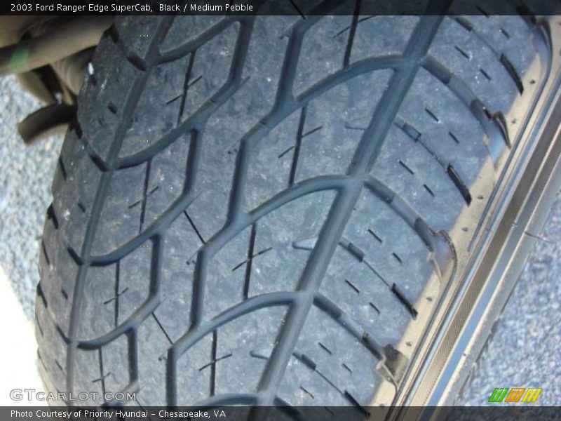 Black / Medium Pebble 2003 Ford Ranger Edge SuperCab