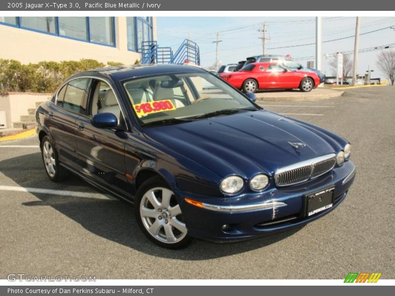 Pacific Blue Metallic / Ivory 2005 Jaguar X-Type 3.0