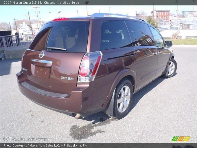 Chestnut Metallic / Beige 2007 Nissan Quest 3.5 SE