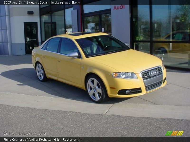 Imola Yellow / Ebony 2005 Audi S4 4.2 quattro Sedan