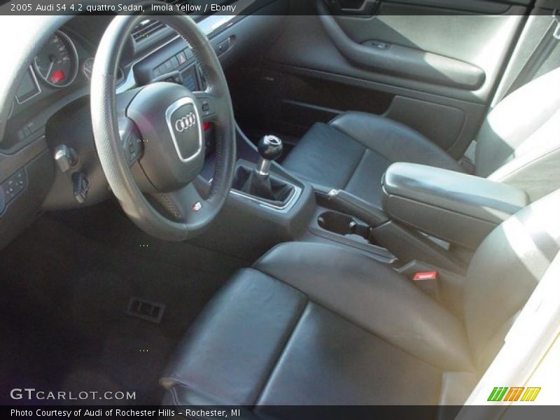  2005 S4 4.2 quattro Sedan Ebony Interior