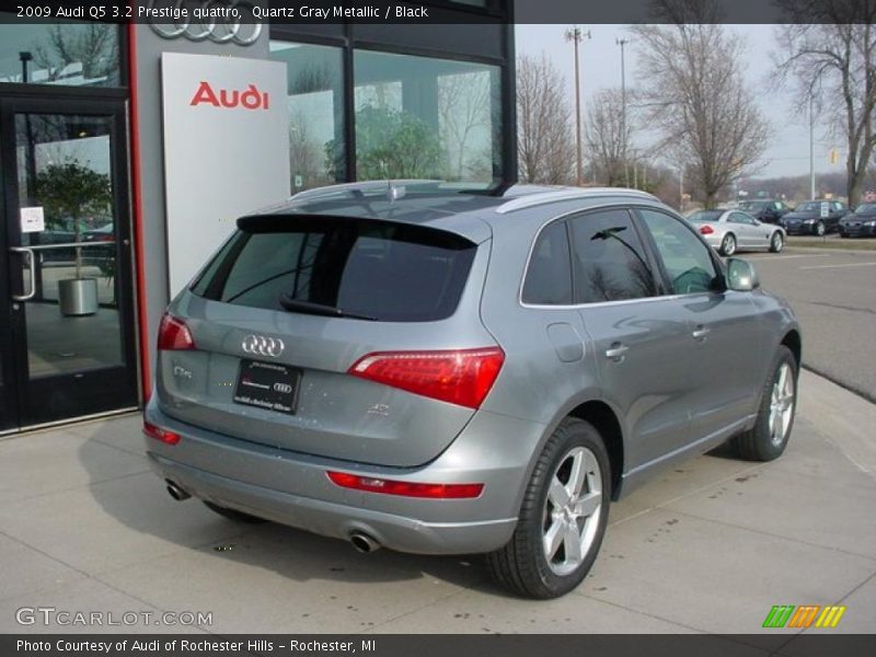 Quartz Gray Metallic / Black 2009 Audi Q5 3.2 Prestige quattro