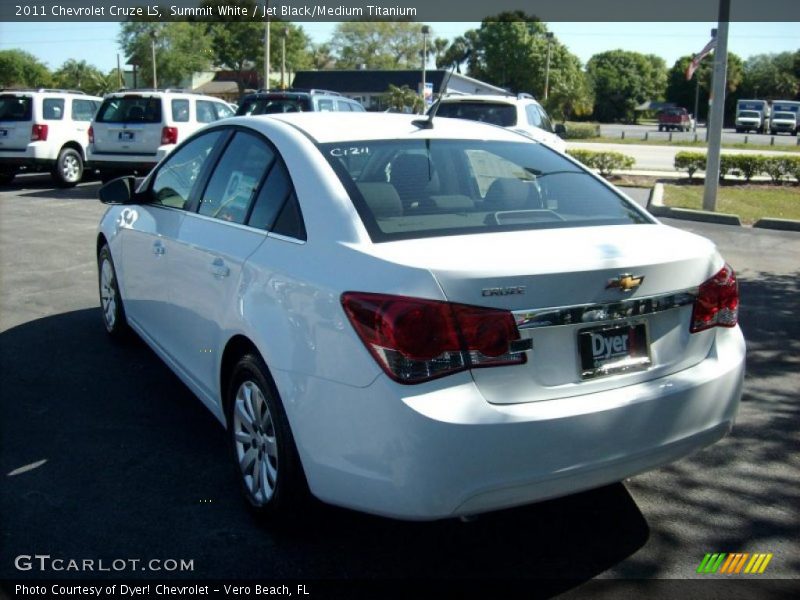Summit White / Jet Black/Medium Titanium 2011 Chevrolet Cruze LS