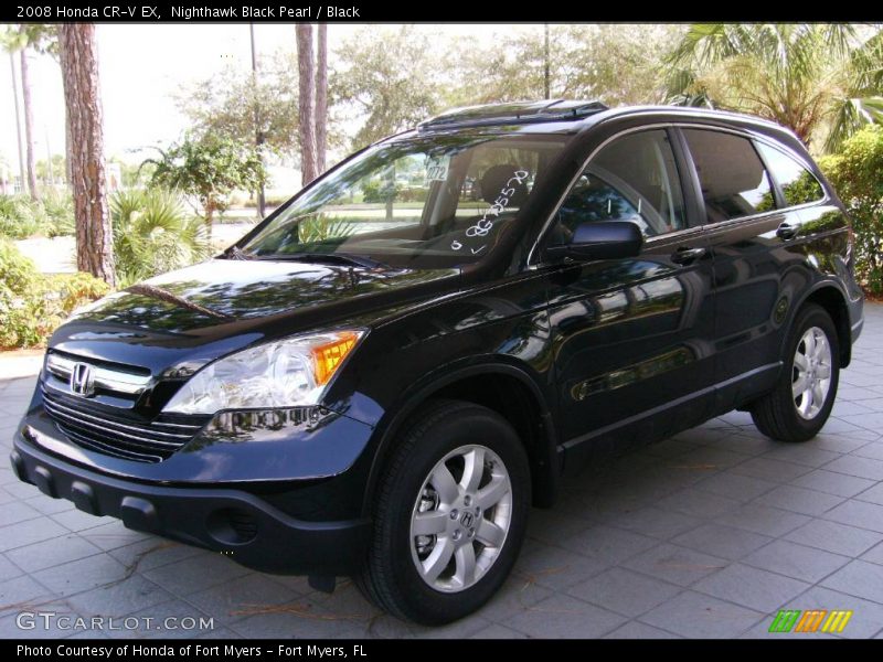 Nighthawk Black Pearl / Black 2008 Honda CR-V EX