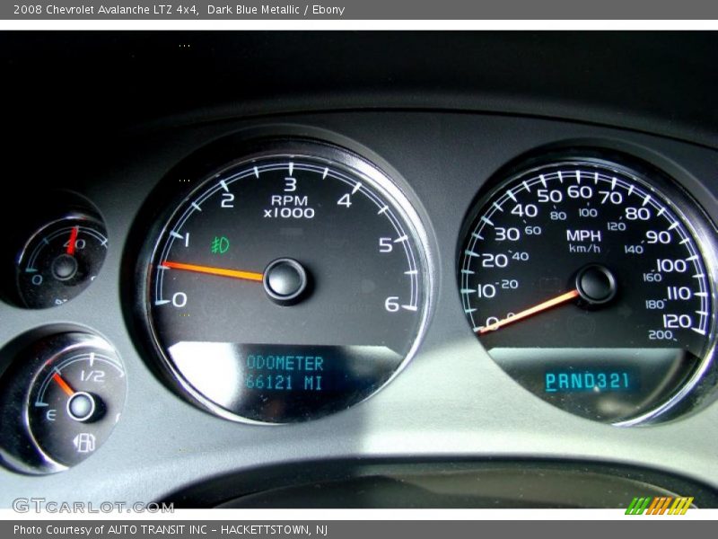  2008 Avalanche LTZ 4x4 LTZ 4x4 Gauges