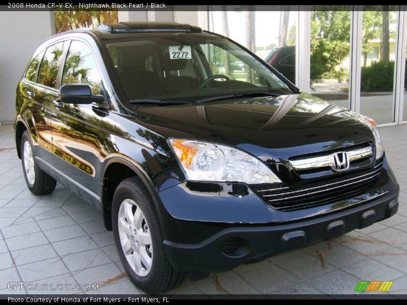 Nighthawk Black Pearl / Black 2008 Honda CR-V EX