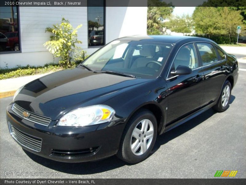 Black / Neutral 2010 Chevrolet Impala LS