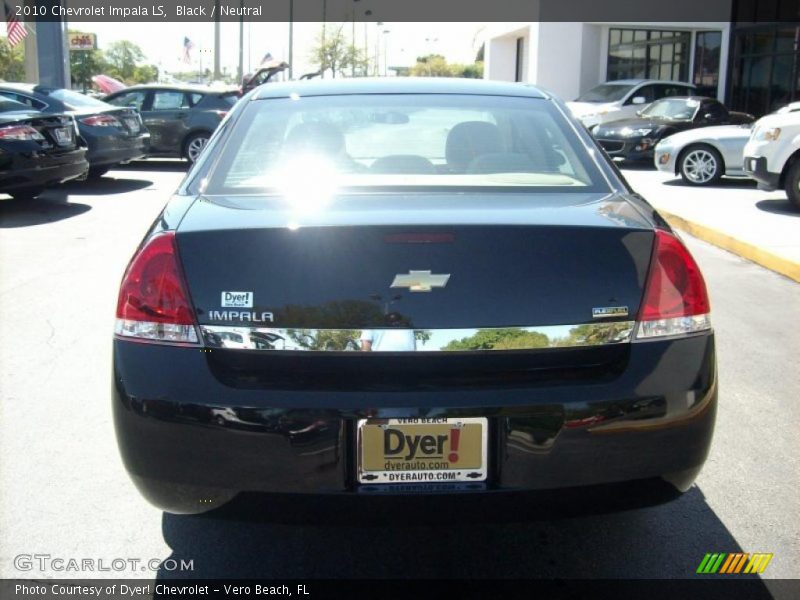 Black / Neutral 2010 Chevrolet Impala LS