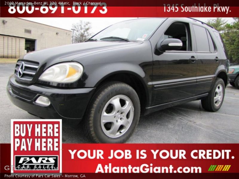 Black / Charcoal 2002 Mercedes-Benz ML 320 4Matic