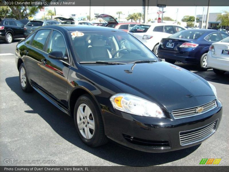 Black / Neutral 2010 Chevrolet Impala LS