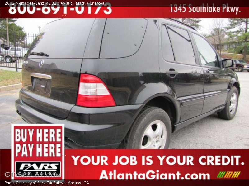 Black / Charcoal 2002 Mercedes-Benz ML 320 4Matic